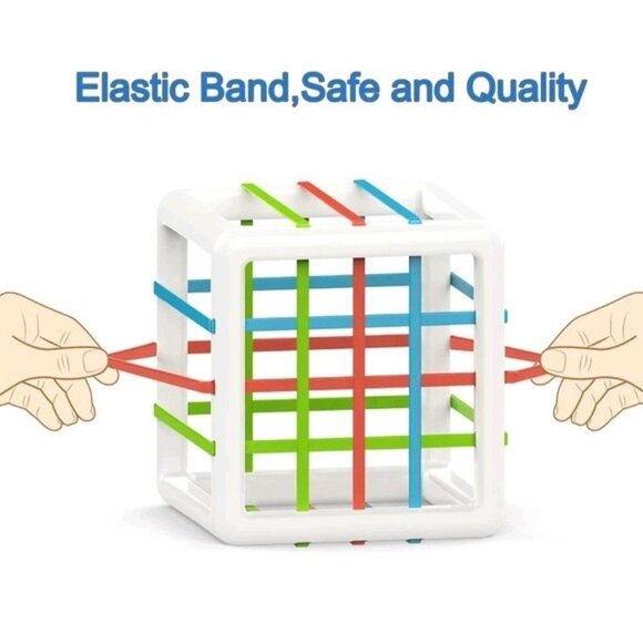 MINGKIDS Montessori Toys for 1 Year Old, Toy 6 Pc Multi Sensory Shape - Picture 8 of 8